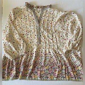 NWT women's plus size floral blouse MaxStudio London (3X) MSRP $128